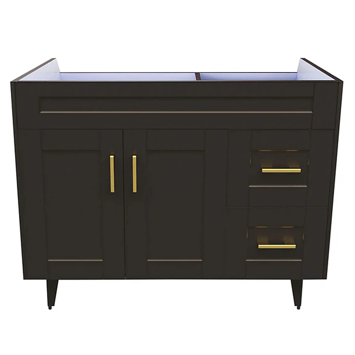 Mueble Vanitorio Base Sin Cubierta Málaga SM100SK Café (100x45x80cm) 1