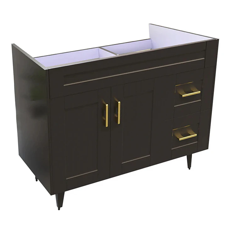 Mueble Vanitorio Base Sin Cubierta Málaga SM100SK Café (100x45x80cm) 3