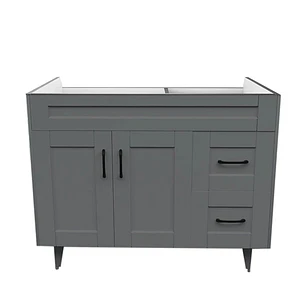 Mueble Vanitorio Base Sin Cubierta Málaga SM100SK Gris (100x45x80cm)