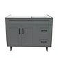 Mueble Vanitorio Base Sin Cubierta Málaga SM100SK Gris (100x45x80cm) - Miniatura 1