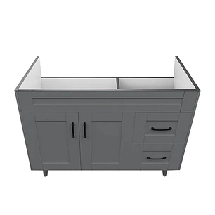 Mueble Vanitorio Base Sin Cubierta Málaga SM100SK Gris (100x45x80cm)