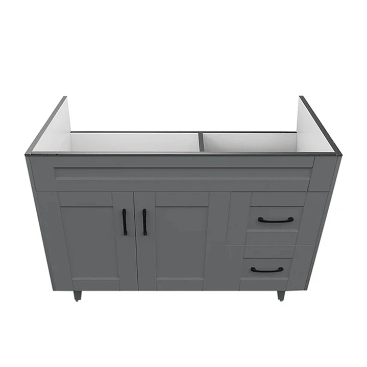 Mueble Vanitorio Base Sin Cubierta Málaga SM100SK Gris (100x45x80cm) 2