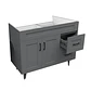 Mueble Vanitorio Base Sin Cubierta Málaga SM100SK Gris (100x45x80cm) - Miniatura 4