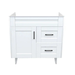 Mueble Vanitorio Base Sin Cubierta Málaga SM80SK Blanco (80x45x80cm)