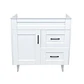Mueble Vanitorio Base Sin Cubierta Málaga SM80SK Blanco (80x45x80cm) - Miniatura 1