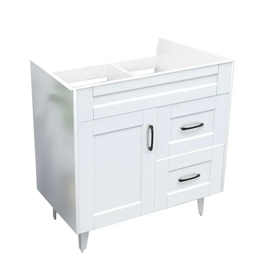 Mueble Vanitorio Base Sin Cubierta Málaga SM80SK Blanco (80x45x80cm) 3