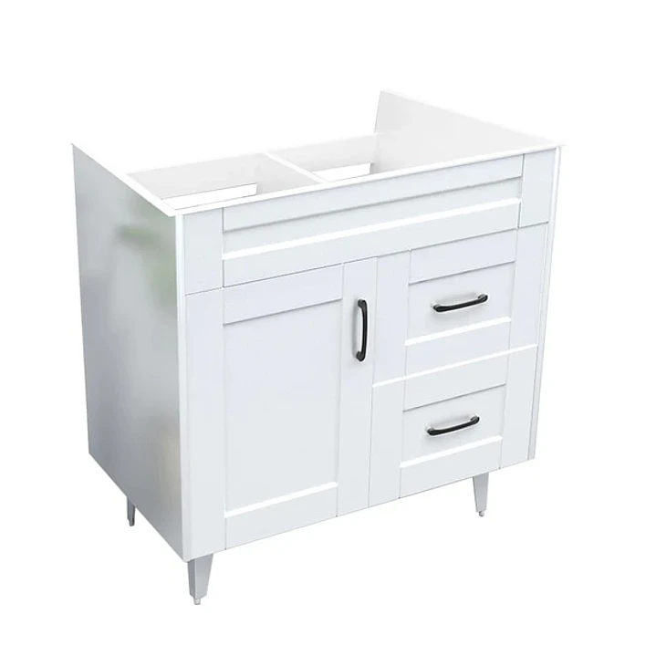 Mueble Vanitorio Base Sin Cubierta Málaga SM80SK Blanco (80x45x80cm) 3