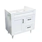Mueble Vanitorio Base Sin Cubierta Málaga SM80SK Blanco (80x45x80cm) - Miniatura 3