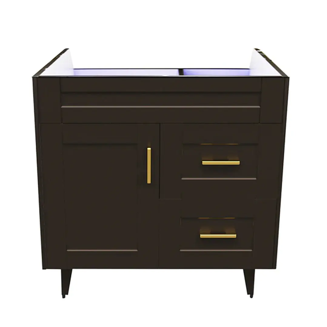 Mueble Vanitorio Base Sin Cubierta Málaga SM80SK Café (80x45x80cm) 1