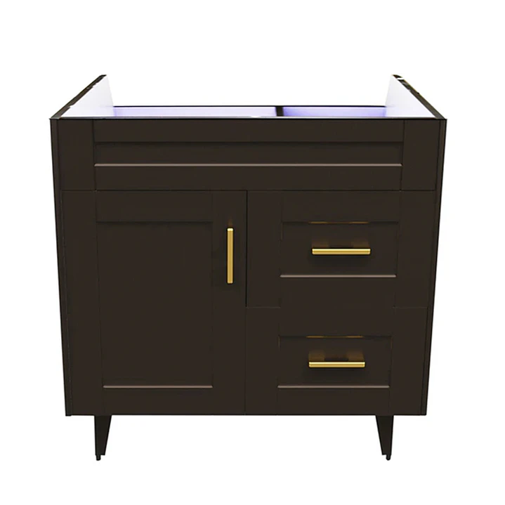 Mueble Vanitorio Base Sin Cubierta Málaga SM80SK Café (80x45x80cm) 1