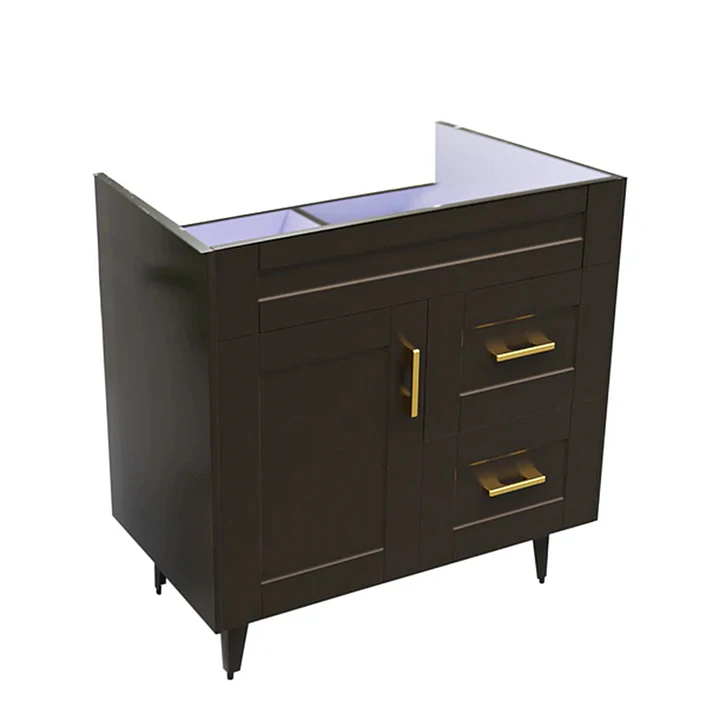 Mueble Vanitorio Base Sin Cubierta Málaga SM80SK Café (80x45x80cm) 3