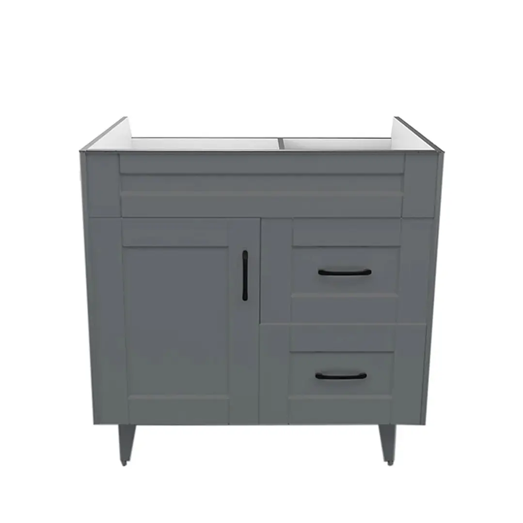 Mueble Vanitorio Base Sin Cubierta Málaga SM80SK Gris (80x45x80cm) 1