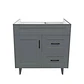 Mueble Vanitorio Base Sin Cubierta Málaga SM80SK Gris (80x45x80cm) - Miniatura 1