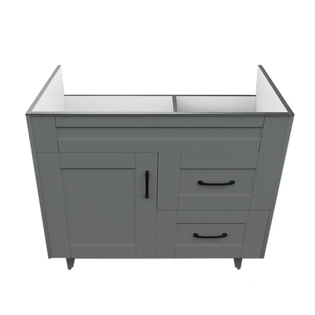 Mueble Vanitorio Base Sin Cubierta Málaga SM80SK Gris (80x45x80cm) 2