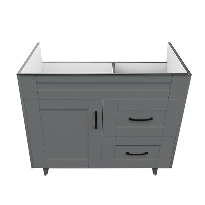 Mueble Vanitorio Base Sin Cubierta Málaga SM80SK Gris (80x45x80cm) 2