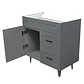 Mueble Vanitorio Base Sin Cubierta Málaga SM80SK Gris (80x45x80cm) - Miniatura 5