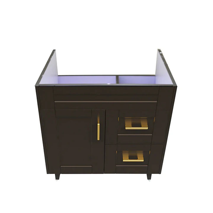 Mueble Vanitorio Base Sin Cubierta Málaga SM70SK Café (70x45x80cm) 2