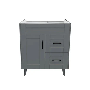 Mueble Vanitorio Base Sin Cubierta Málaga SM70SK Gris (70x45x80cm)