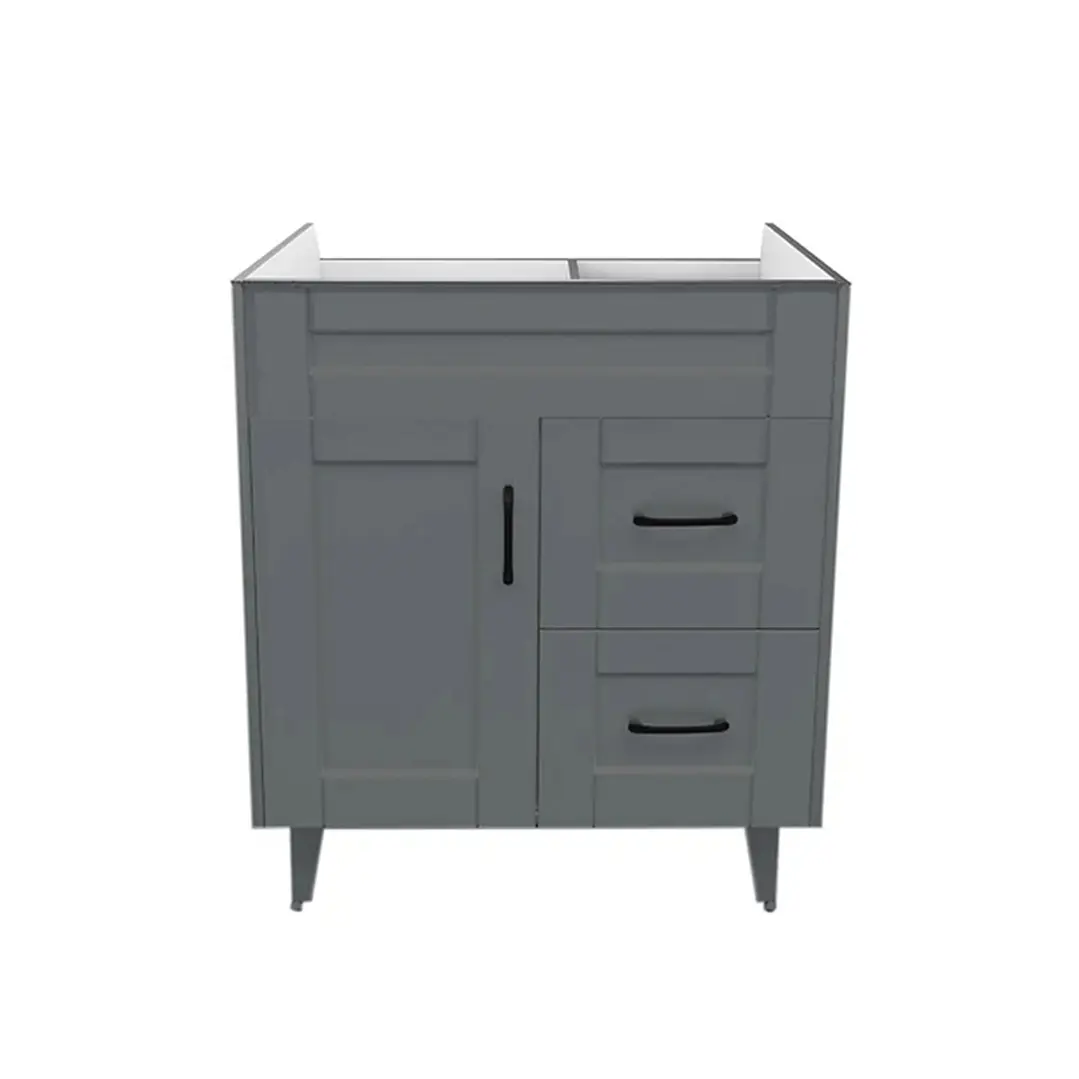 Mueble Vanitorio Base Sin Cubierta Málaga SM70SK Gris (70x45x80cm) 1