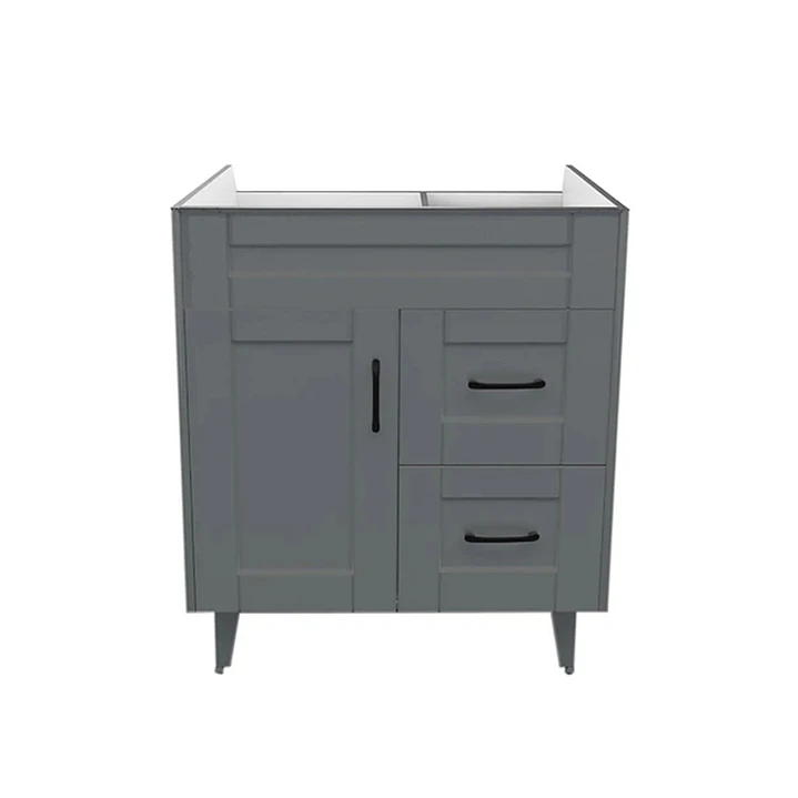 Mueble Vanitorio Base Sin Cubierta Málaga SM70SK Gris (70x45x80cm) 1