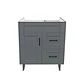 Mueble Vanitorio Base Sin Cubierta Málaga SM70SK Gris (70x45x80cm) - Miniatura 1