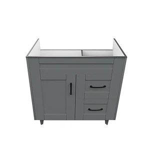Mueble Vanitorio Base Sin Cubierta Málaga SM70SK Gris (70x45x80cm)
