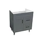 Mueble Vanitorio Base Sin Cubierta Málaga SM70SK Gris (70x45x80cm) - Miniatura 3