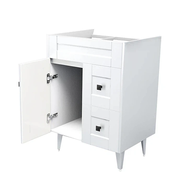 Mueble Vanitorio Base Sin Cubierta Málaga SMN60SK Blanco (60x45x80cm) 3