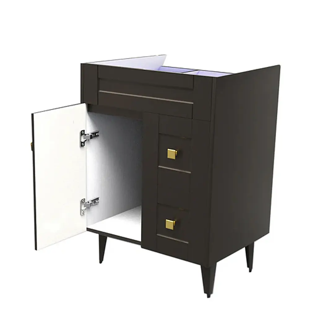 Mueble Vanitorio Base Sin Cubierta Málaga SMN60SK Café (60x45x80cm) 3