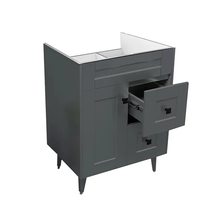 Mueble Vanitorio Base Sin Cubierta Málaga SMN60SK Gris (60x45x80cm) 3