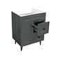 Mueble Vanitorio Base Sin Cubierta Málaga SMN60SK Gris (60x45x80cm) - Miniatura 3