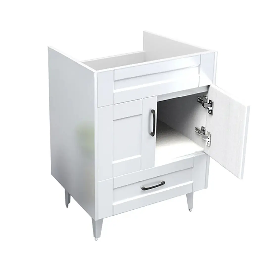 Mueble Vanitorio Base Sin Cubierta Málaga SMB60SK Blanco (60x45x80cm) 3
