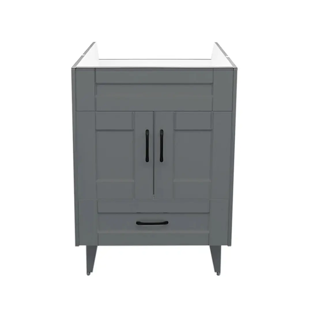 Mueble Vanitorio Base Sin Cubierta Málaga SMB60SK Gris (60x45x80cm) 1