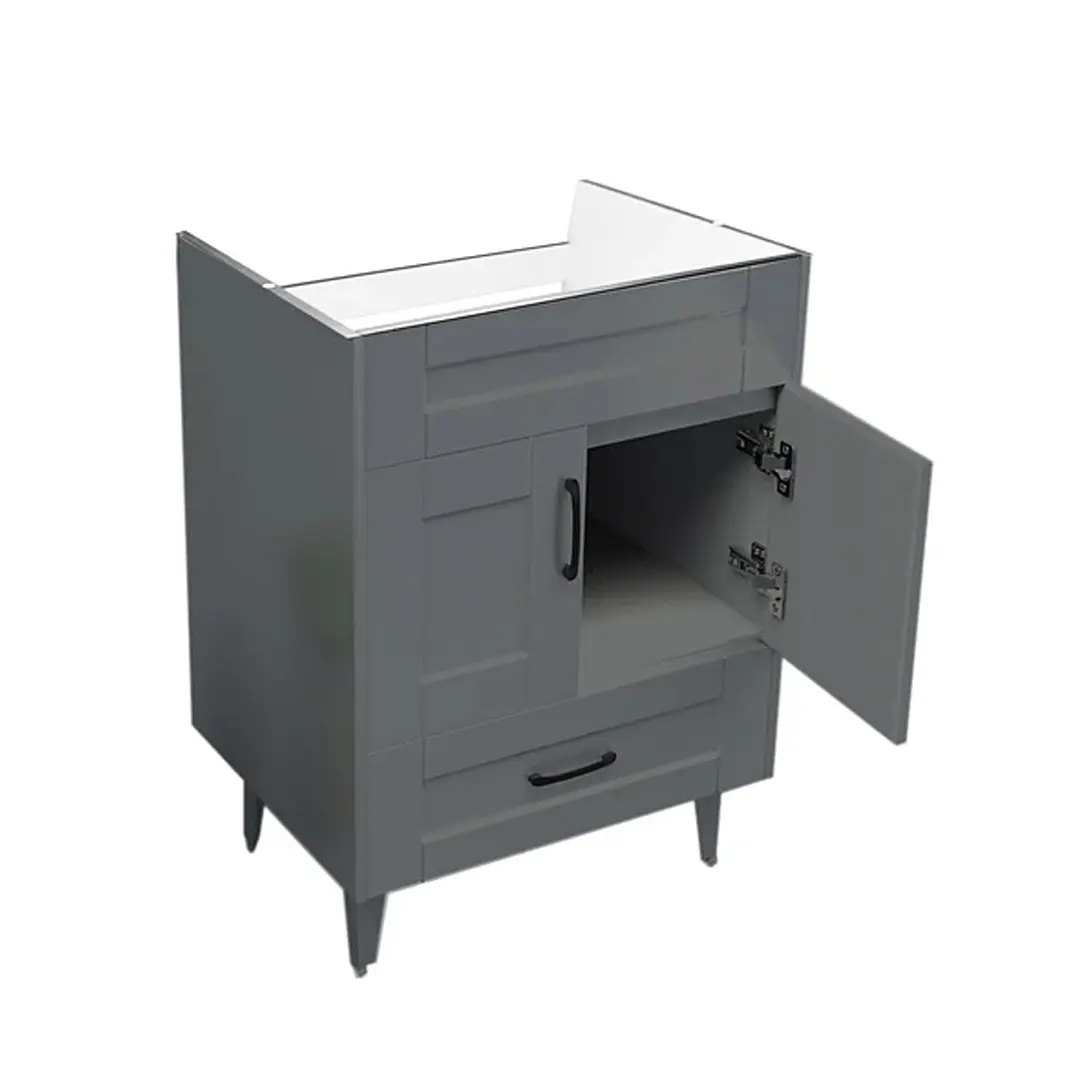 Mueble Vanitorio Base Sin Cubierta Málaga SMB60SK Gris (60x45x80cm) 3