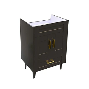 Mueble Vanitorio Base Sin Cubierta Málaga SM50SK Café (50x39x80cm)