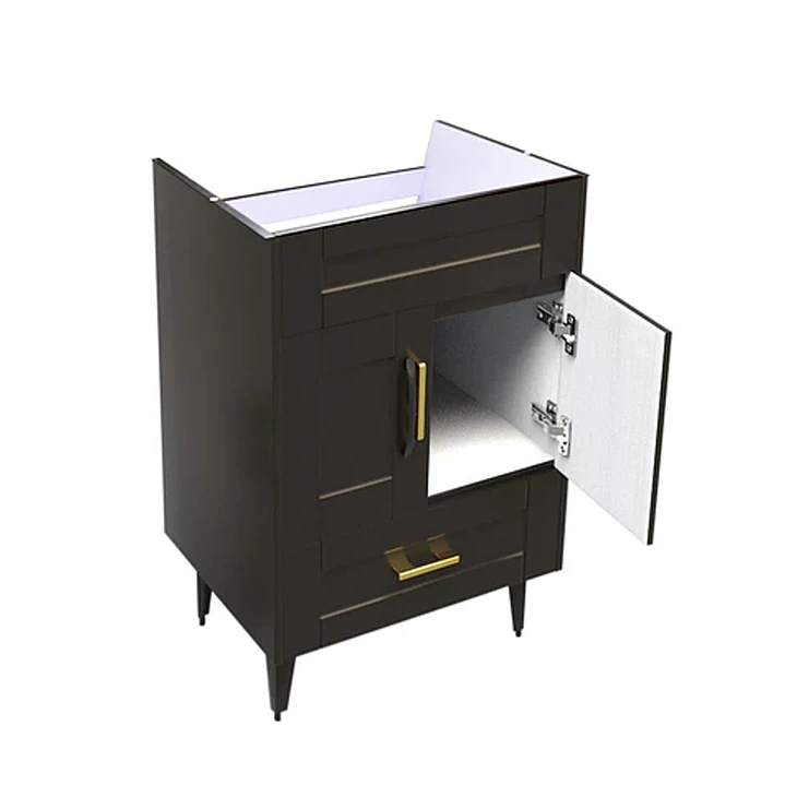 Mueble Vanitorio Base Sin Cubierta Málaga SM50SK Café (50x39x80cm) 3