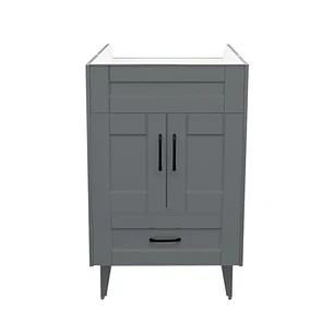 Mueble Vanitorio Base Sin Cubierta Málaga SM50SK Gris (50x39x80cm)