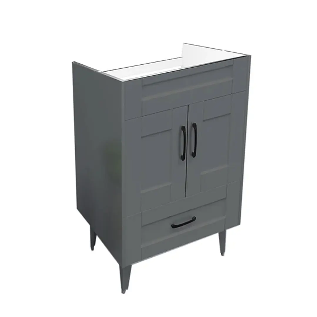Mueble Vanitorio Base Sin Cubierta Málaga SM50SK Gris (50x39x80cm) 2
