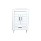 Mueble Vanitorio + Cubierta de Loza Plana Málaga SM50SK Blanco P (50x40x80cm) - Miniatura 1
