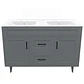 Mueble Vanitorio + Cubierta de Loza Plana Málaga SMD120SK Gris P (120x47x80cm) - Miniatura 1