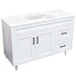 Mueble Vanitorio + Cubierta de Loza Plana Málaga SM120SK Blanco P (120x47x80cm) - Miniatura 2