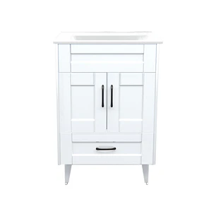 Mueble Vanitorio + Cubierta de Loza Plana Málaga SMB60SK Blanco P (60x47x80cm)