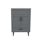 Mueble Vanitorio + Cubierta de Loza Plana Málaga SMB60SK Gris P (60x47x80cm) - Miniatura 1