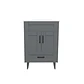 Mueble Vanitorio + Cubierta de Loza Plana Málaga SM50SK Gris P (50x40x80cm) - Miniatura 1