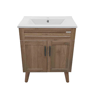Mueble Vanitorio + Cubierta de Loza Nogal SM6047 P (60x47x80cm)