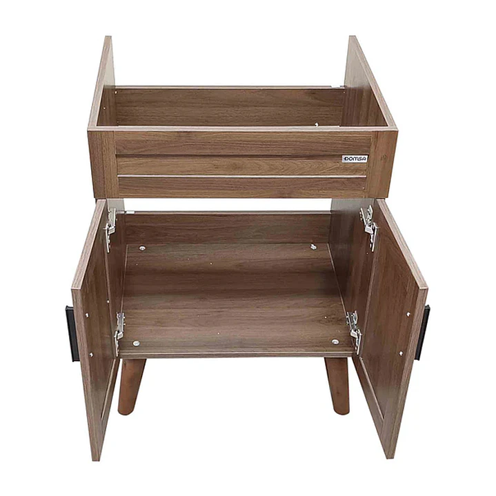 Mueble Vanitorio Base Sin Cubierta Nogal SM6040 (58,5x39x80cm)  6