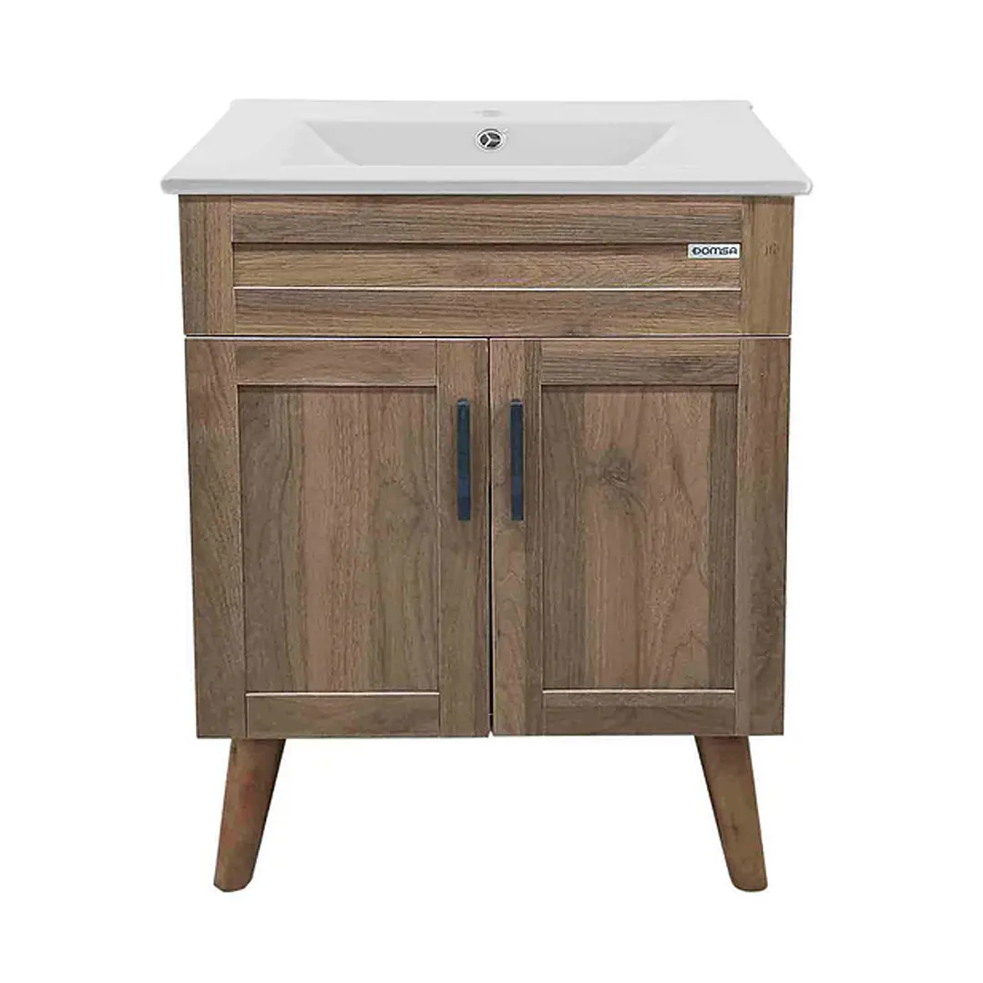 Mueble Vanitorio + Cubierta de Loza Nogal SM6040 P (60x40x80cm) 1