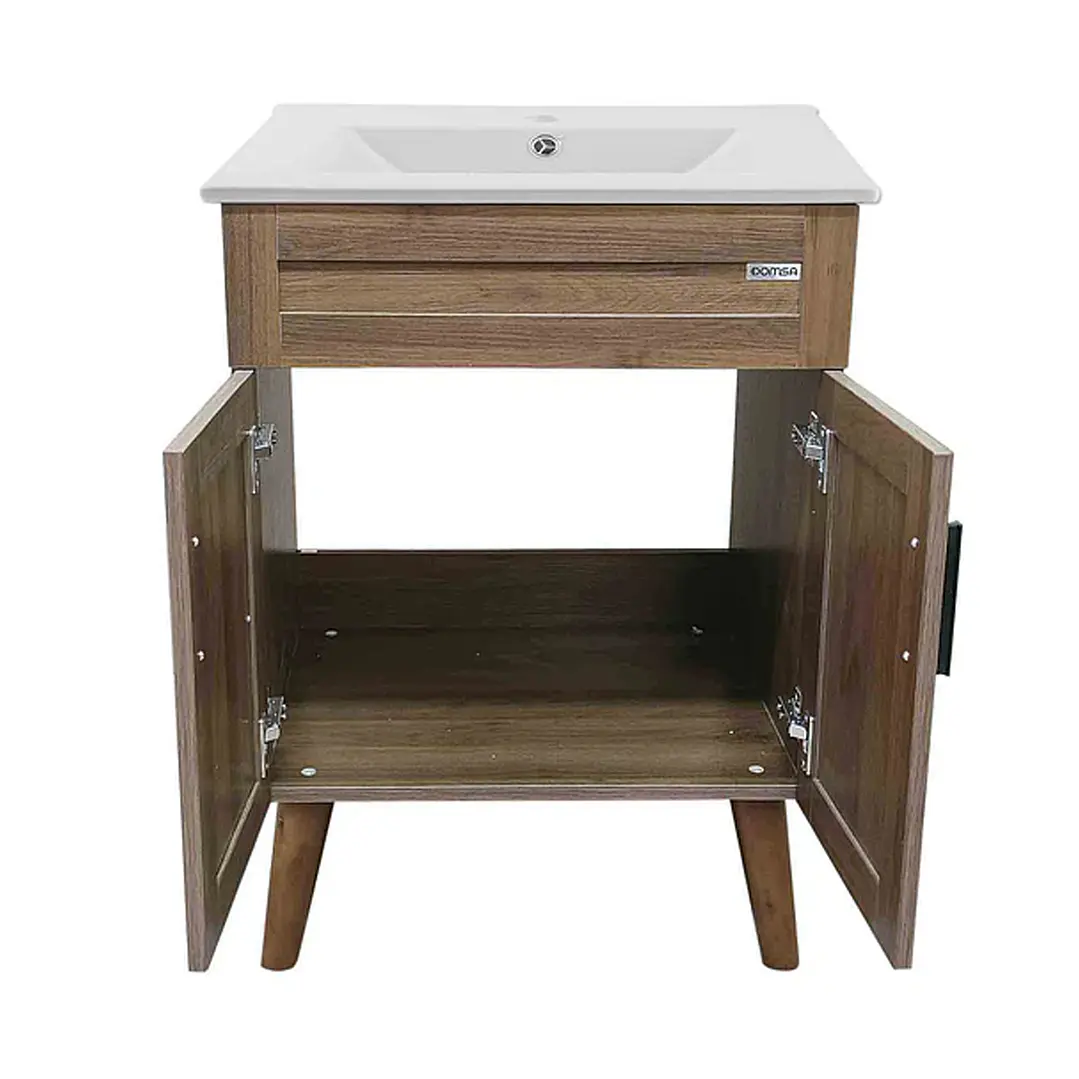 Mueble Vanitorio + Cubierta de Loza Nogal SM6040 P (60x40x80cm) 3