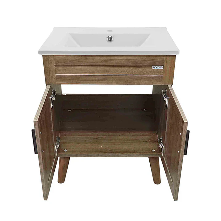 Mueble Vanitorio + Cubierta de Loza Nogal SM6040 P (60x40x80cm) 4