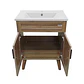 Mueble Vanitorio + Cubierta de Loza Nogal SM6040 P (60x40x80cm) - Miniatura 4